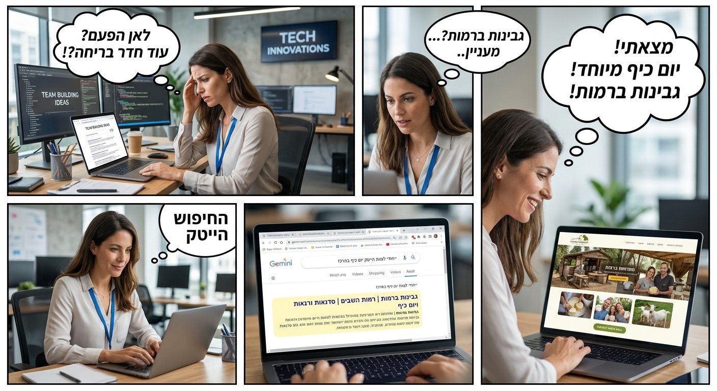 מנהלת HR מוצאת רעיון ליום כיף לצוות הייטק - סדנת גבינות ברמות השבים